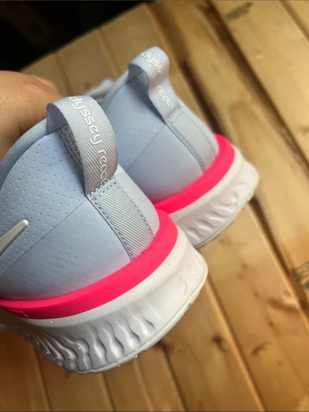 Nike Women’s Light Blue and Pink Running Shoes